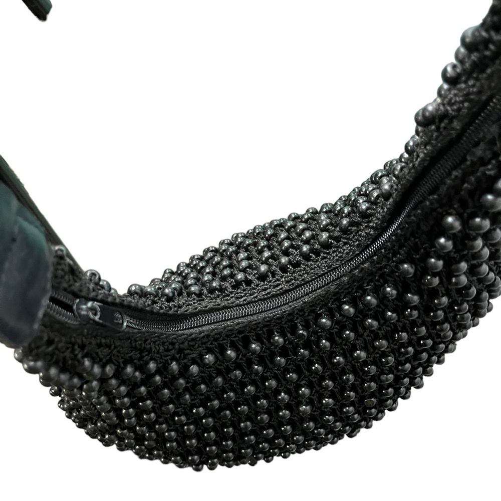 Black Beaded Shoulder Bag - Picture 5 of 7
